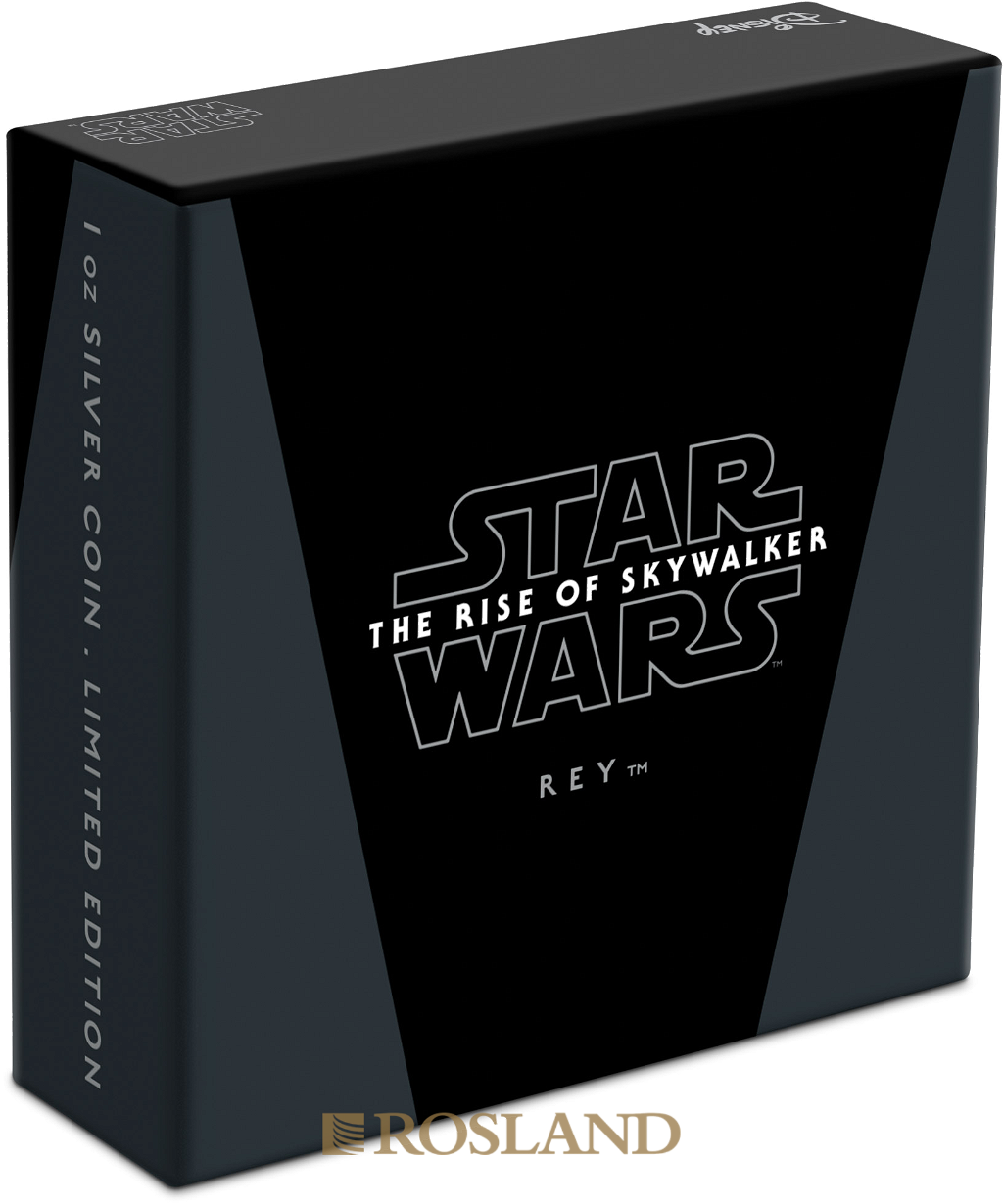 1 Unze Silbermünze Star Wars™ Rey 2019 PP (Koloriert, Box, Zertifikat)