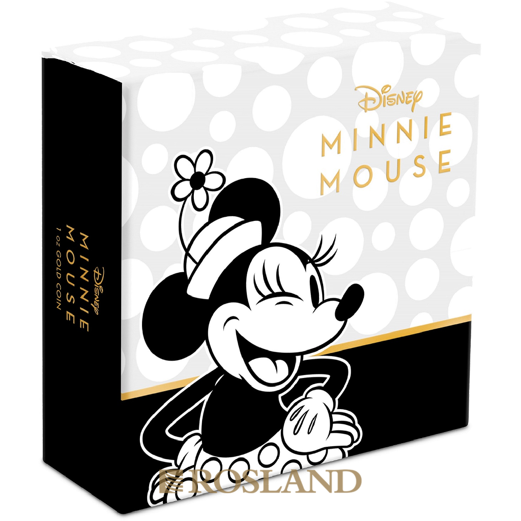 1 Unze Goldmünze Disney® Minnie Maus 2019 PP (Box, Zertifikat)