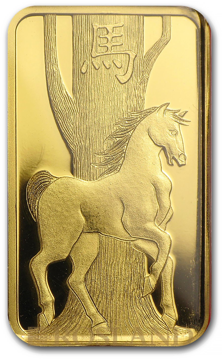 5 Gramm Goldbarren PAMP Lunar Jahr der Pferdes 2014