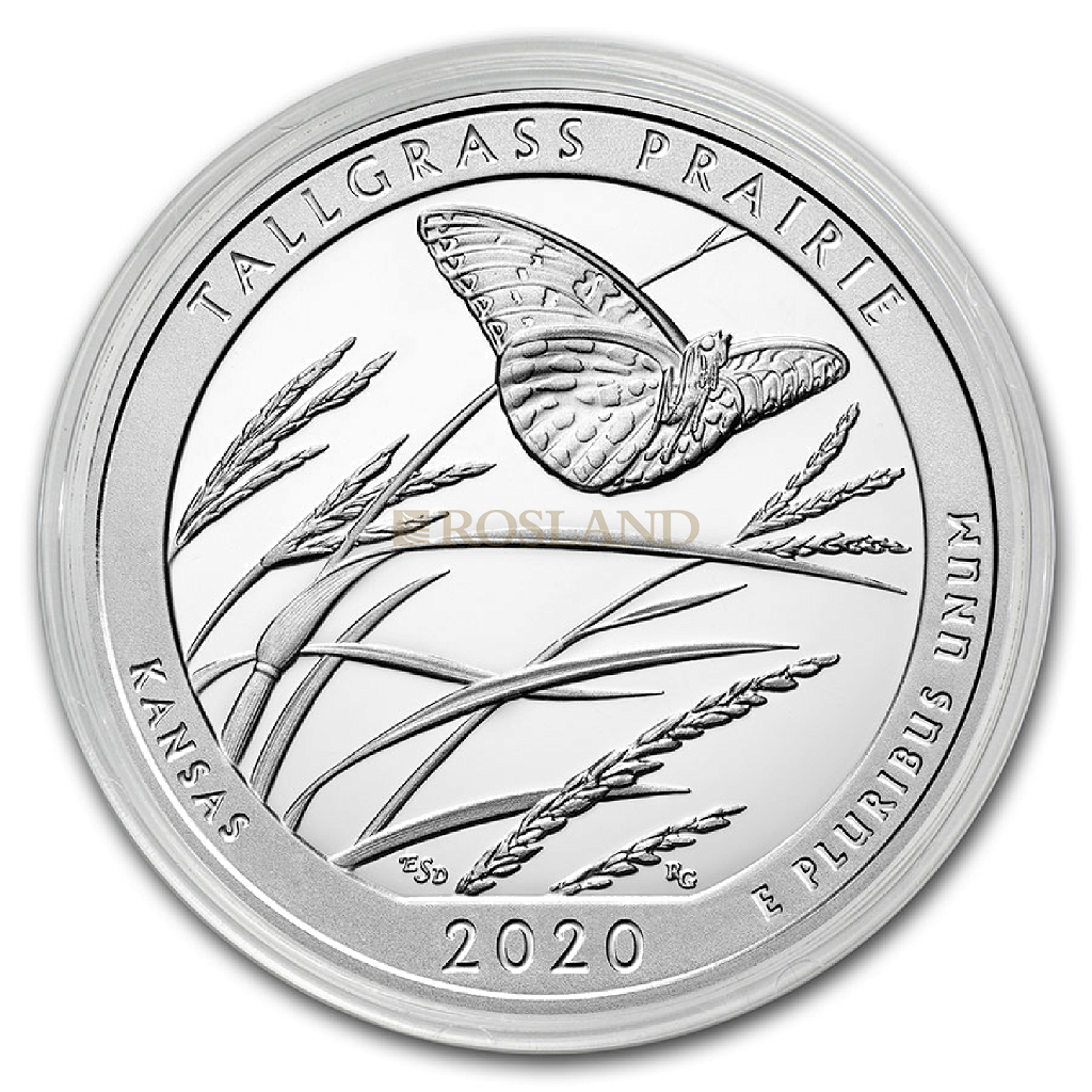5 Unzen Silbermünze ATB Tallgrass Prairie National Preserve 2020