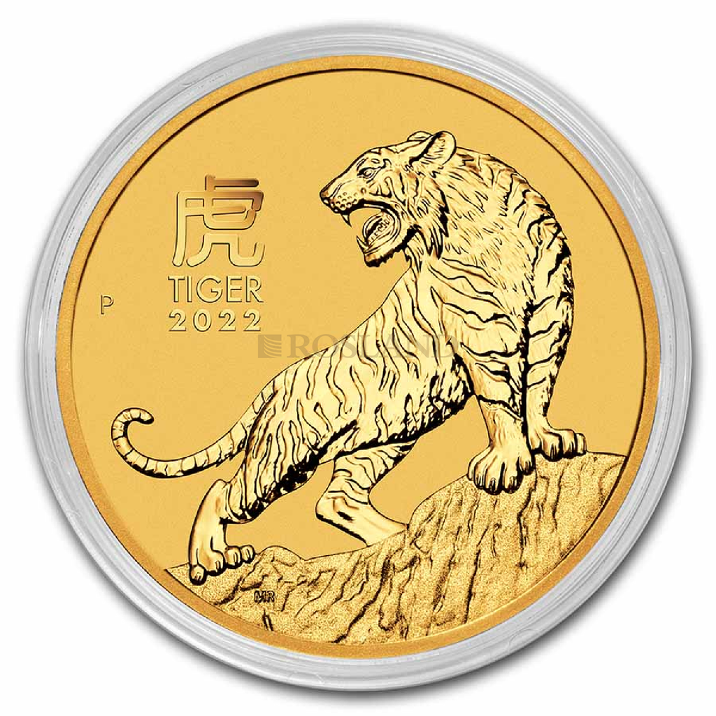 1 Unze Goldmünze Lunar 3 Tiger 2022