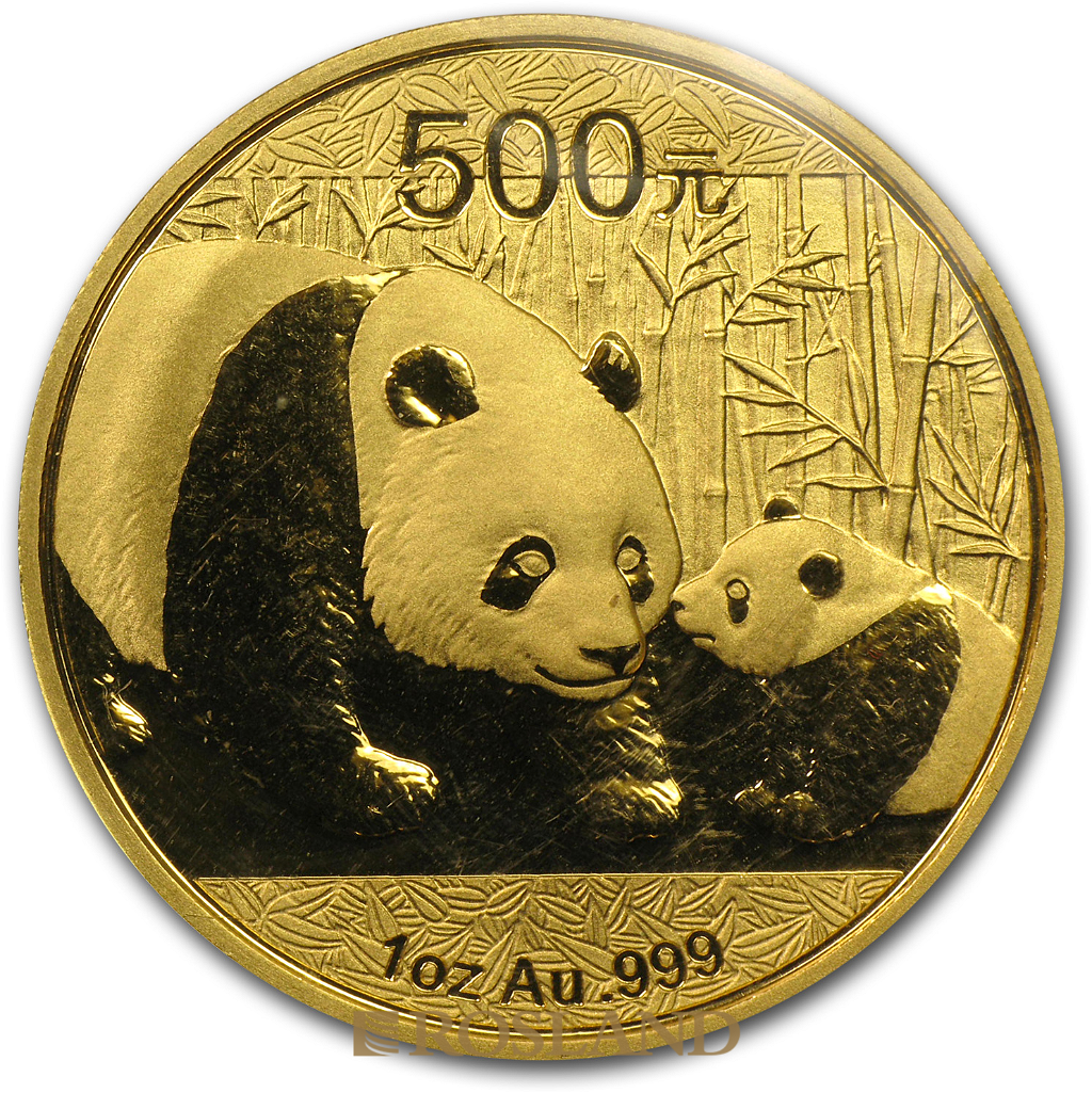 1 Unze Goldmünze China Panda 2011