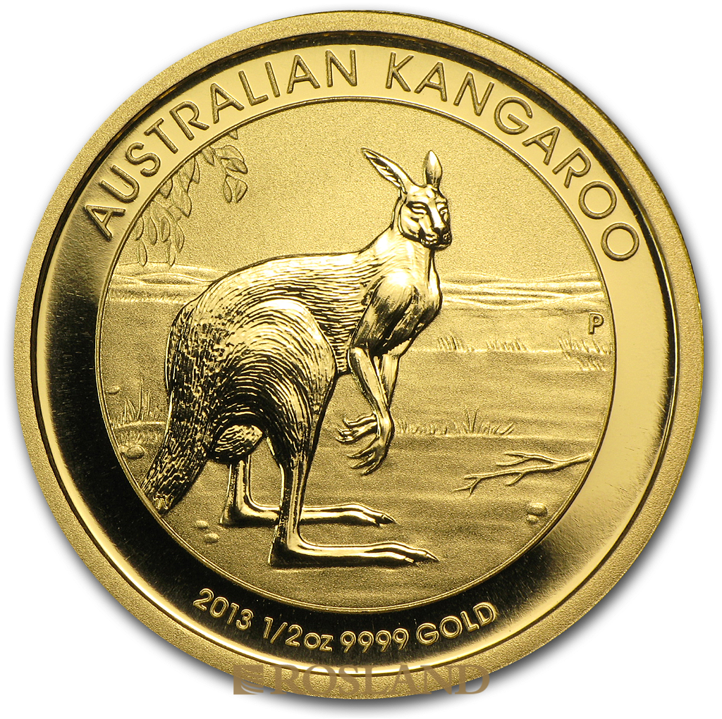 1/2 Unze Goldmünze Australien Känguru 2013