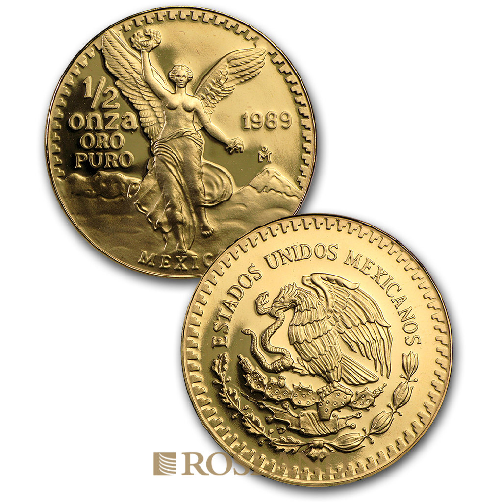1,75 Unzen 3 Münzen Set Mexican Libertad PP 1989 (Box, Zertifikat)