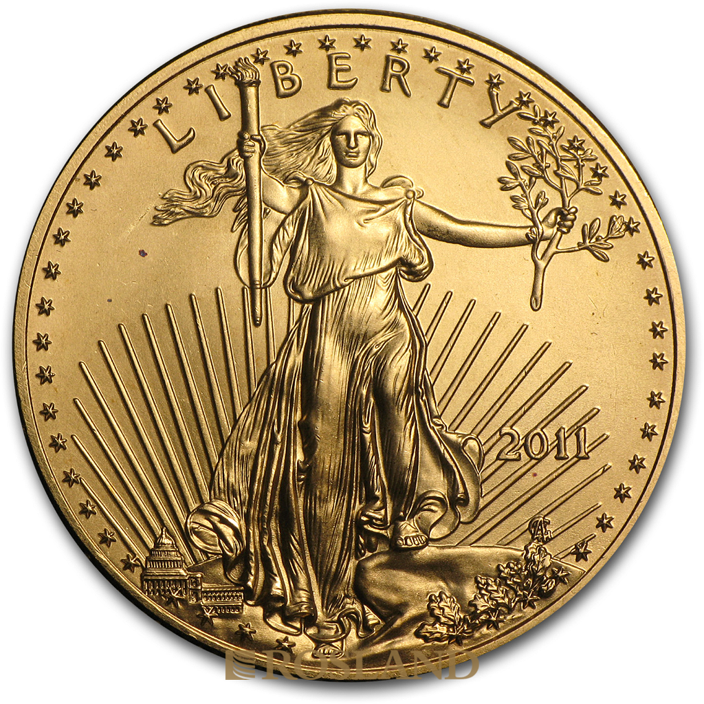 1/2 Unze Goldmünze American Eagle 2011