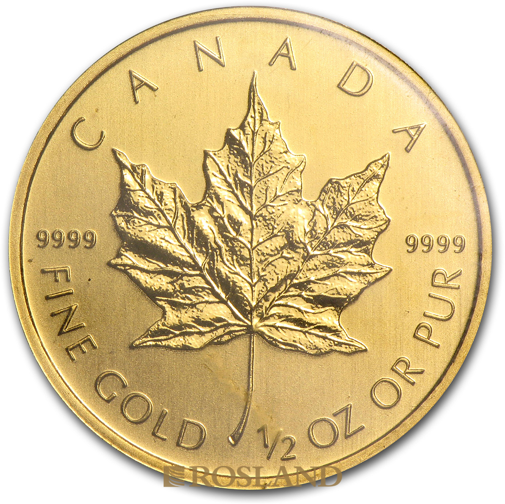 1/2 Unze Goldmünze Kanada Maple Leaf 2011