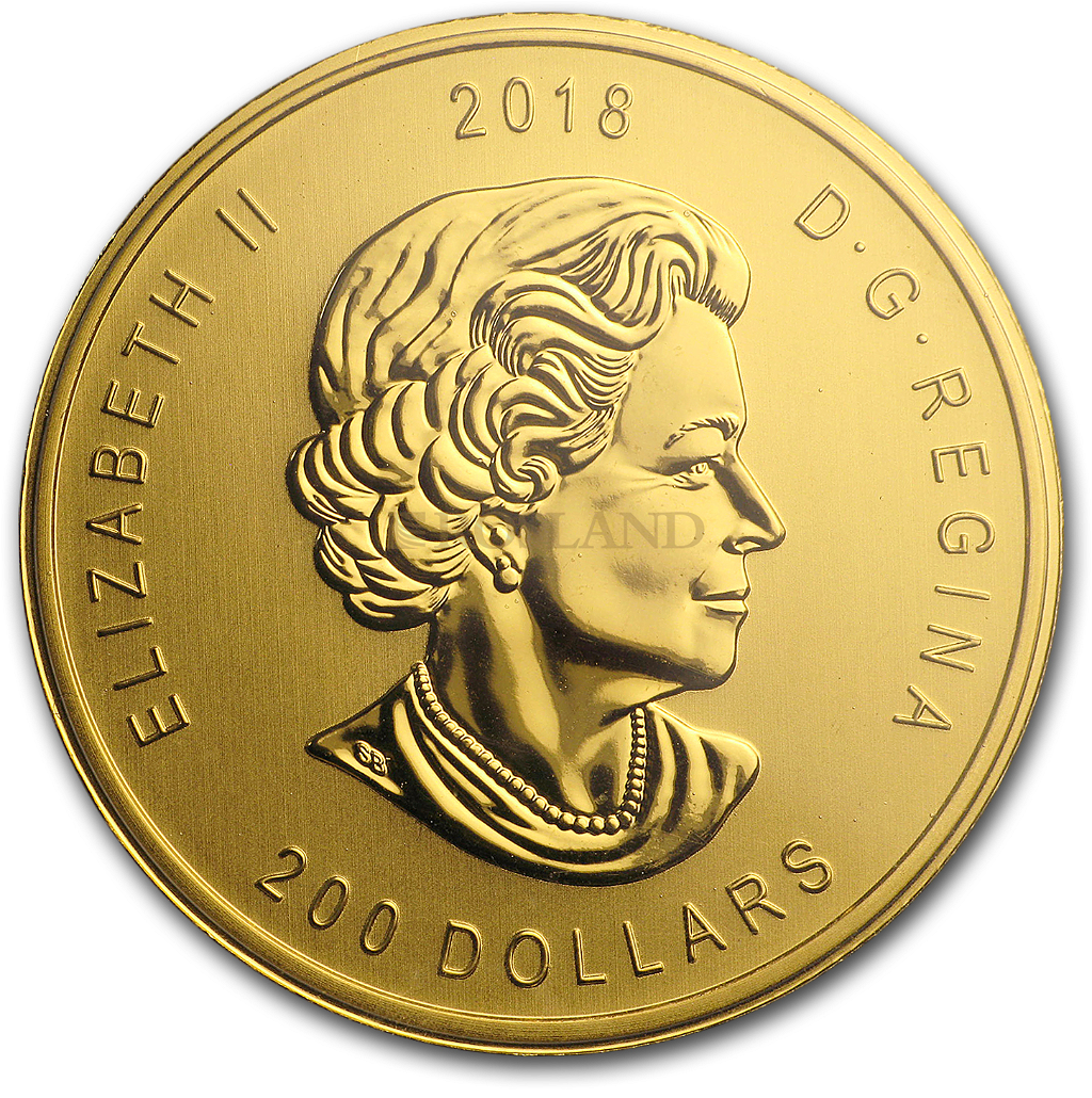 1 Unze Goldmünze Call of the Wild Golden Eagle 2018 (.99999 Gold, Blister)