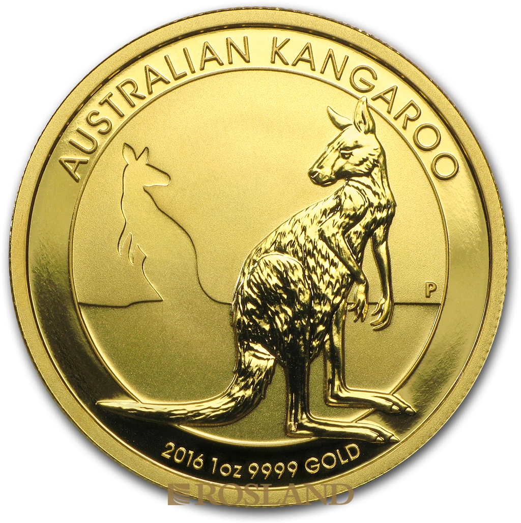 1 Unze Goldmünze Australien Känguru 2016