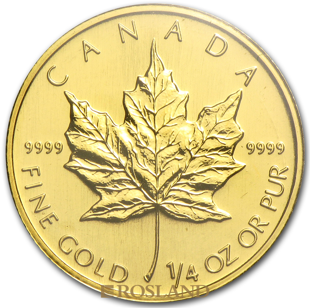 1/4 Unze Goldmünze Kanada Maple Leaf 2008