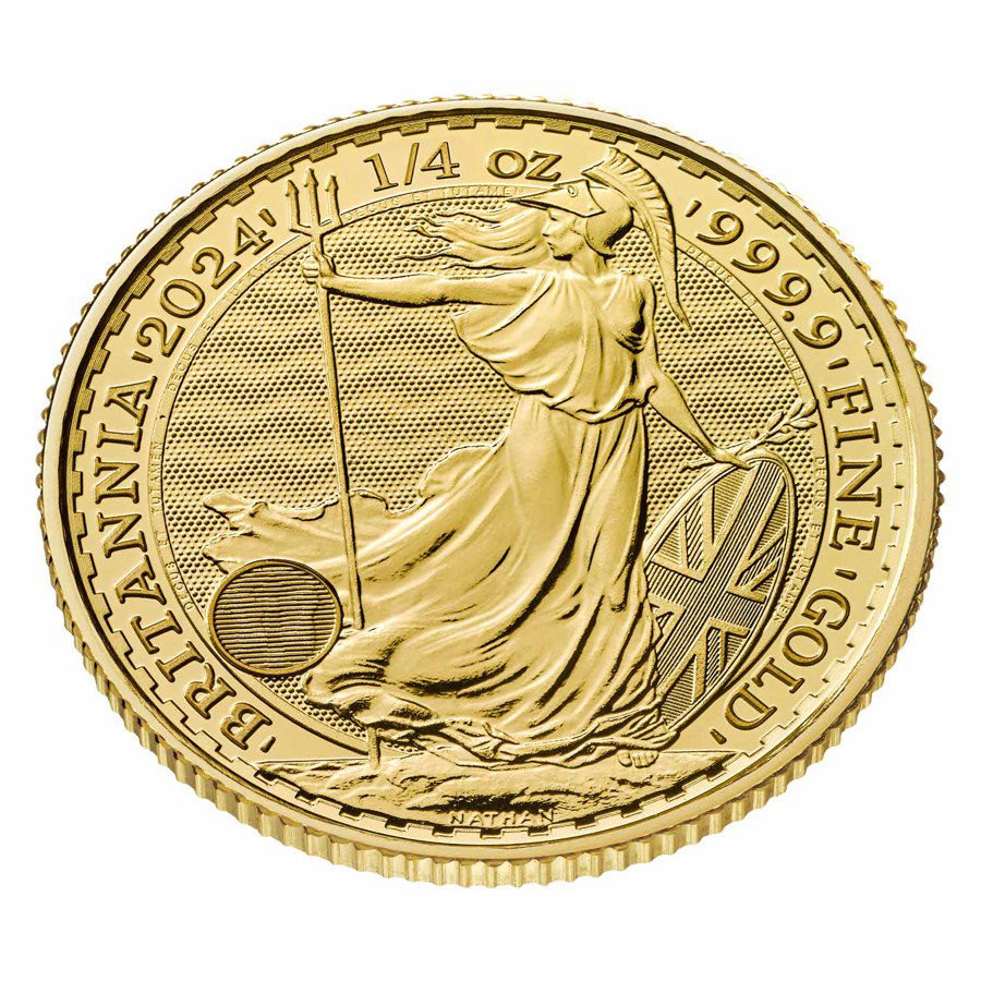 1/4 Unze Goldmünze Britannia 2024 