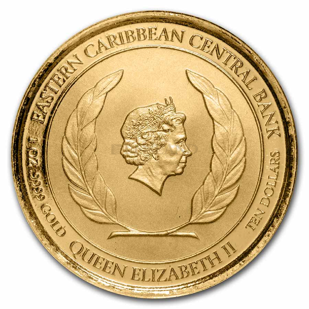 1 Unze Goldmünze EC8 Grenada Coat of Arms 2021 (Blister, Zertifikat) 