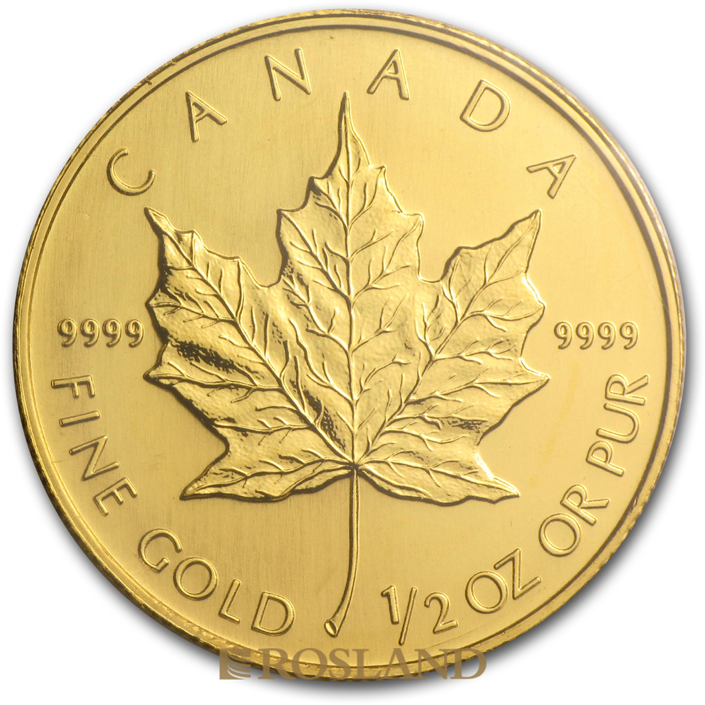 1/2 Unze Goldmünze Kanada Maple Leaf 2005