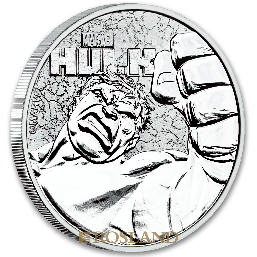 1 Unze Silbermünze Perth Mint Hulk 2019