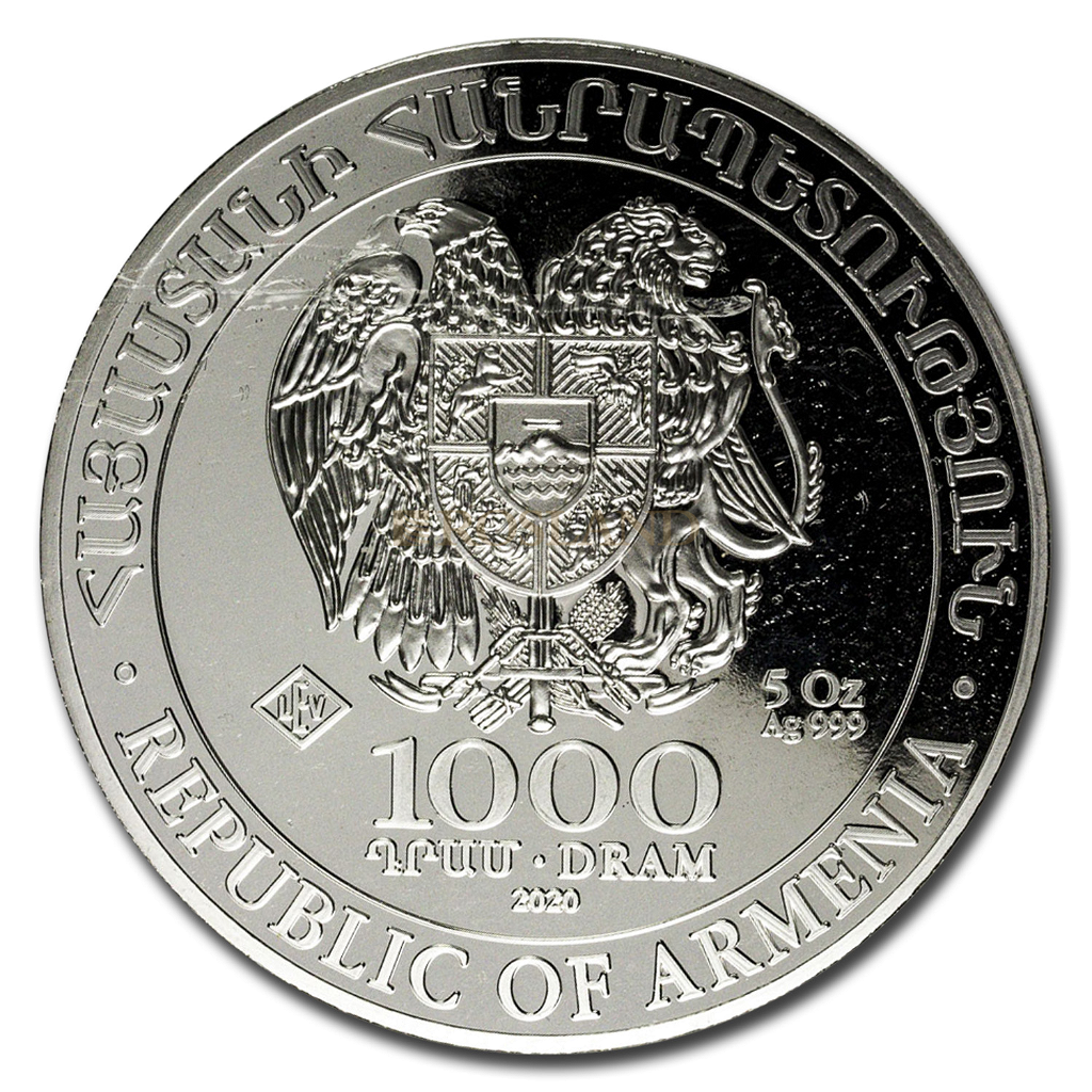 5 Unzen Silbermünze Armenische Arche Noah 2020