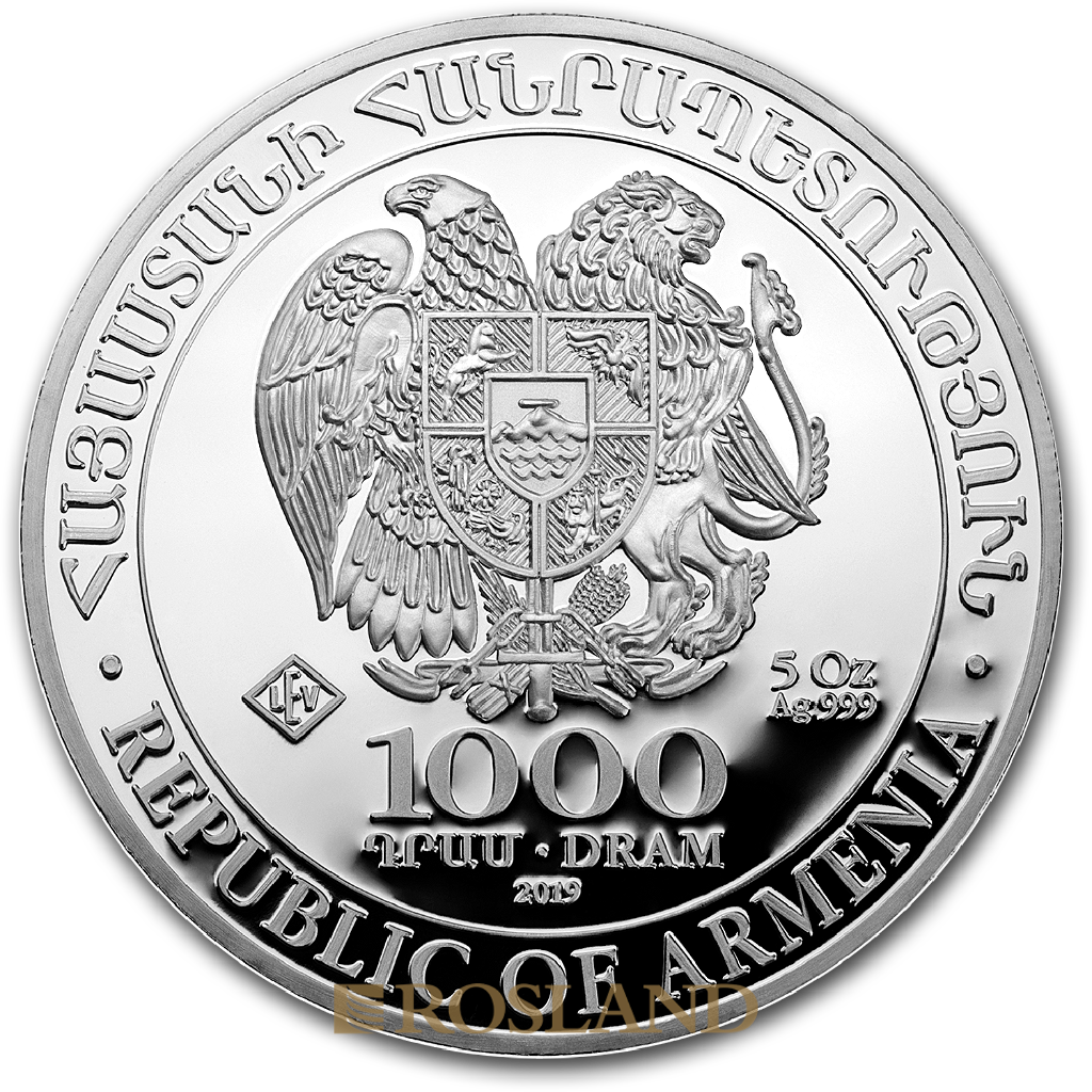 5 Unzen Silbermünze Armenien Arche Noah 2019