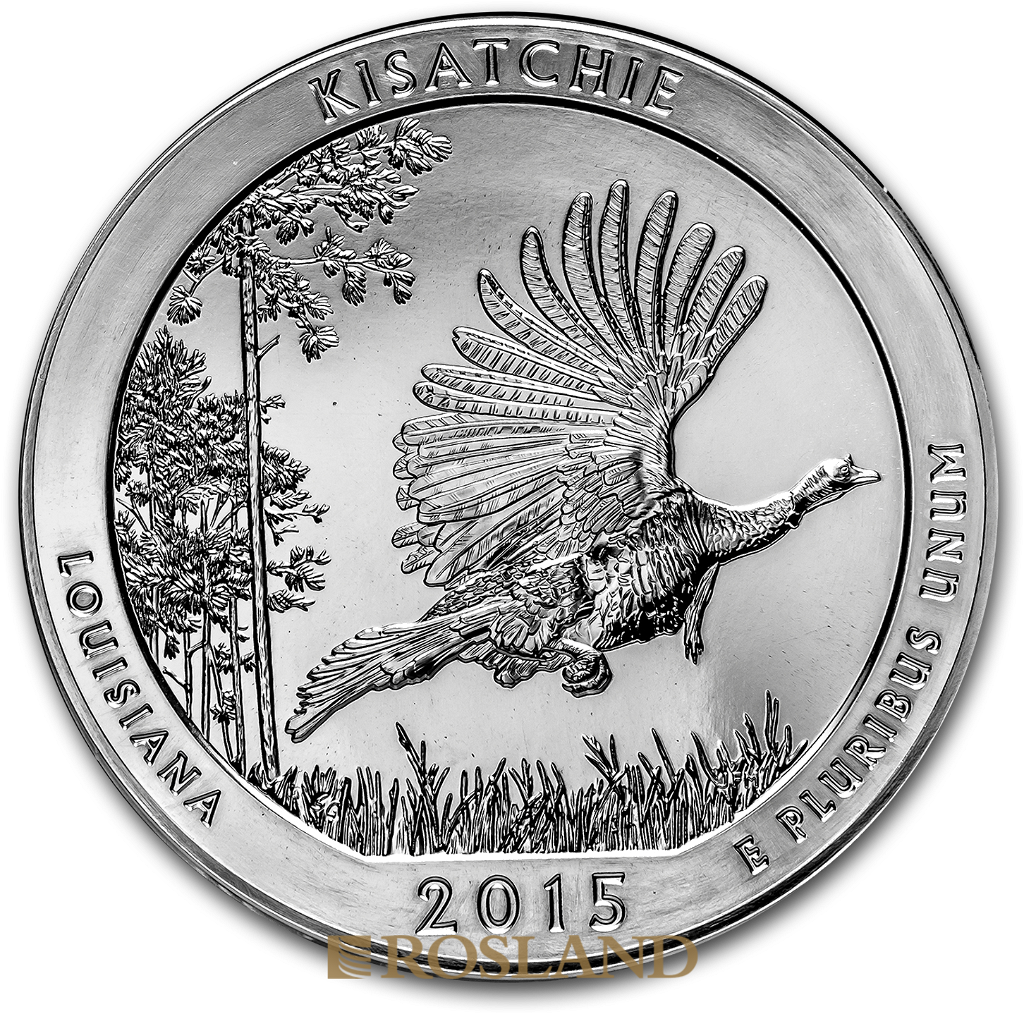 5 Unzen Silbermünze ATB Kisatchie National Forest 2015
