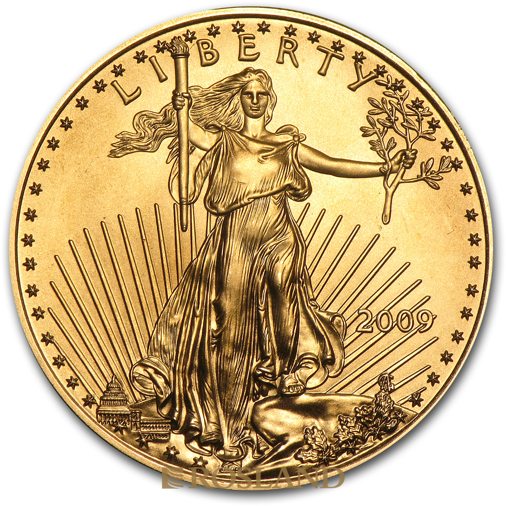 1/2 Unze Goldmünze American Eagle 2009