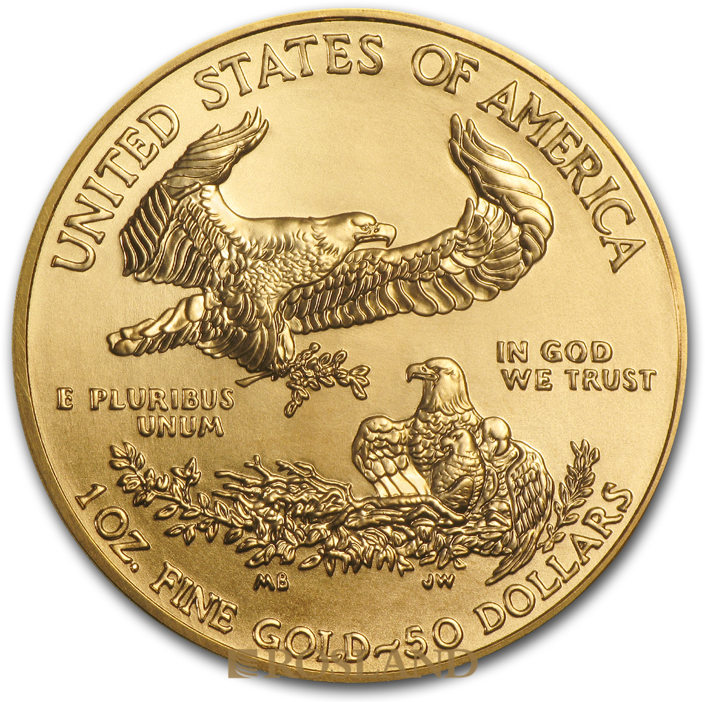 1 Unze Goldmünze American Eagle 2015