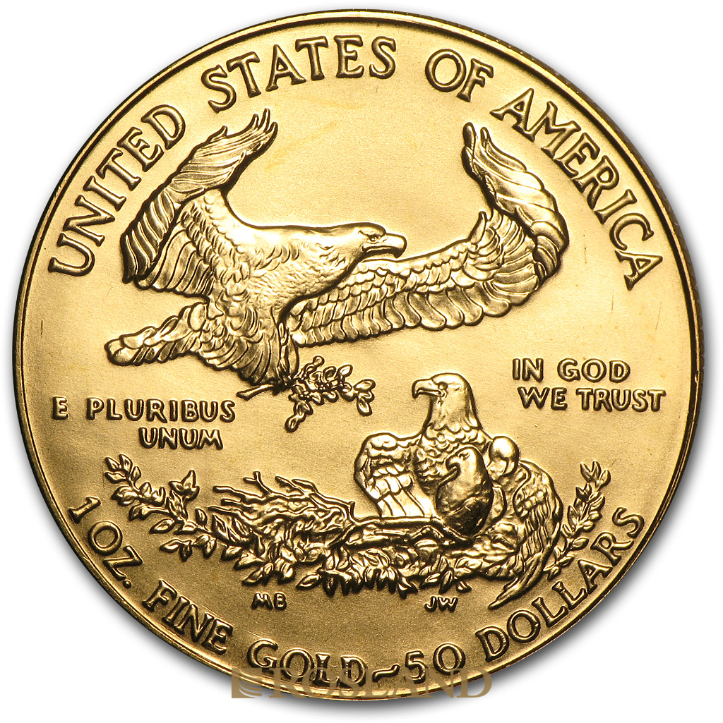 1 Unze Goldmünze American Eagle 1990 (MCMXC)