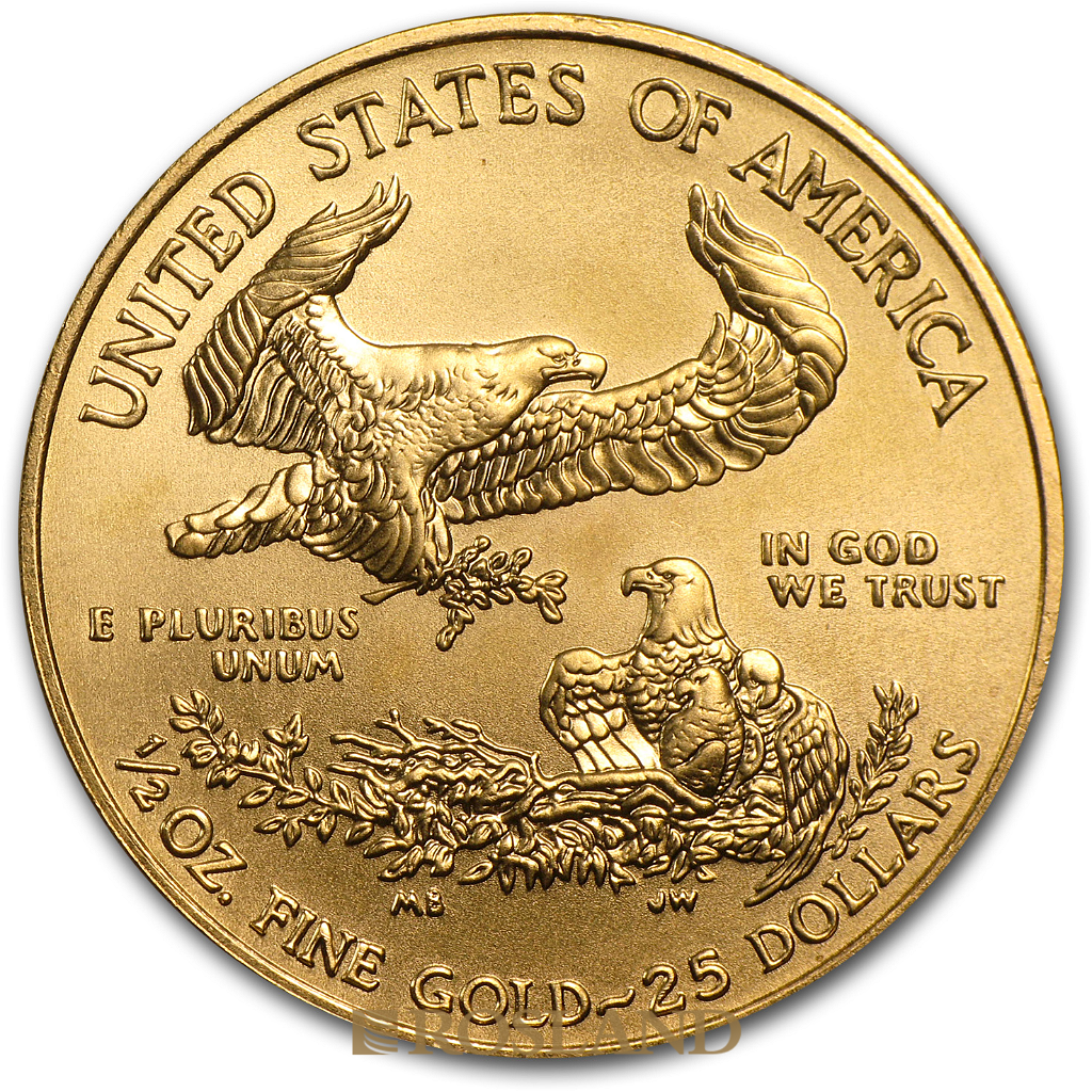 1/2 Unze Goldmünze American Eagle 2010