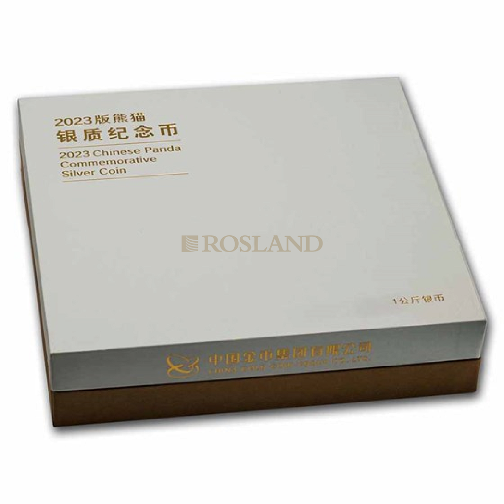 1 Kilogramm Silbermünze China Panda 2023 PP (Box, Zertifikat)