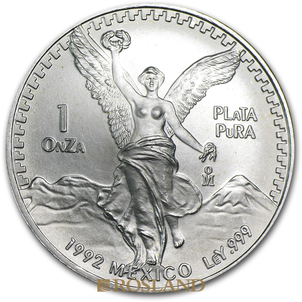 1 Unze Silbermünze Mexican Libertad 1992
