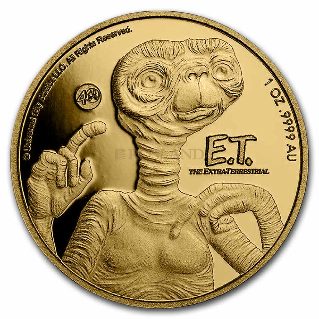 1 Unze Goldmünze E.T. 40 Jahre 2022 PP (Box, Zertifikat)