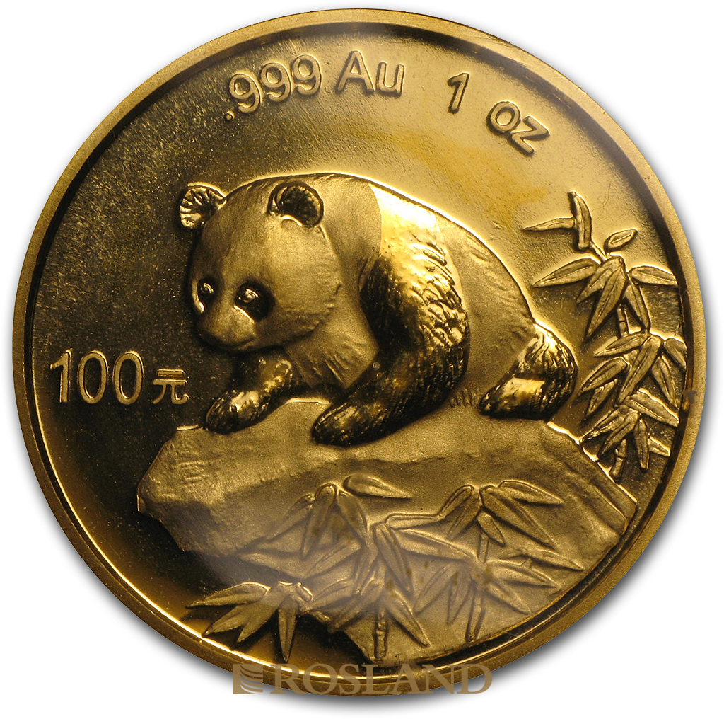 1 Unze Goldmünze China Panda 1999 (Großer Jahrgang)