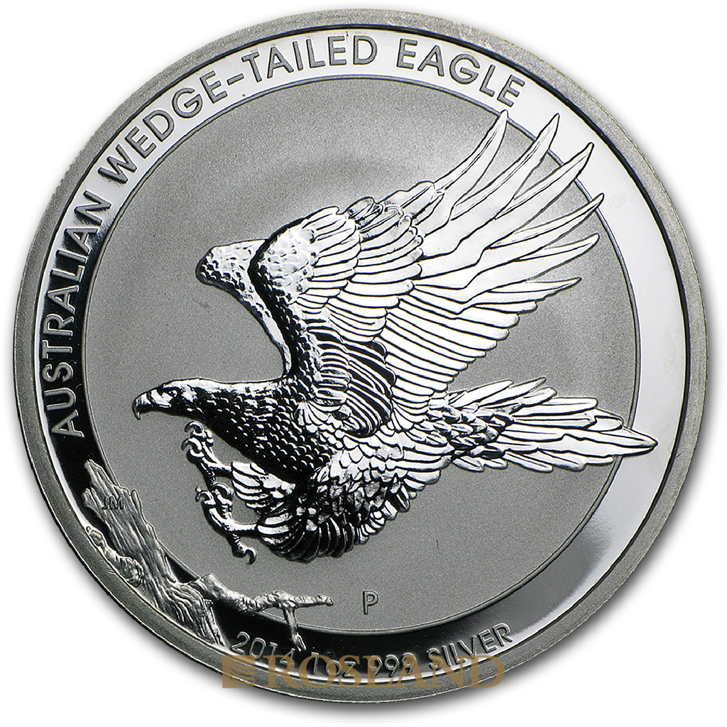 1 Unze Silbermünze Wedge Tailed Eagle 2014
