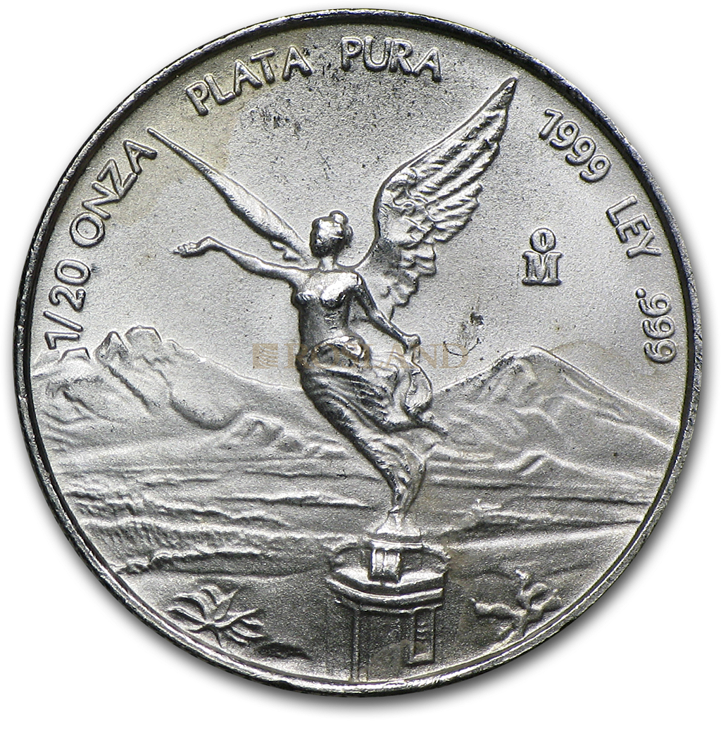 1/20 Unze Silbermünze Mexican Libertad 1999