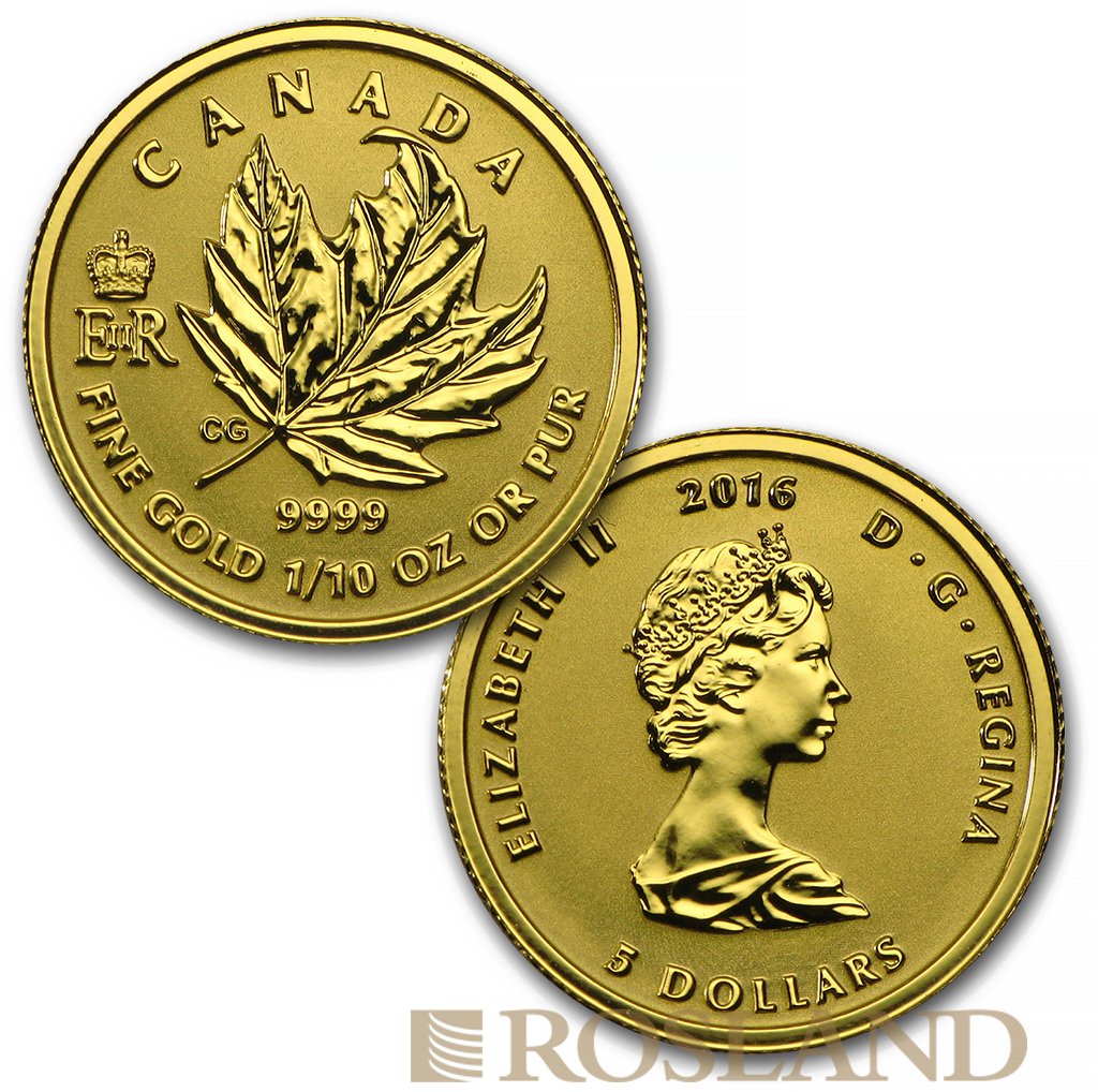 1,4 Unzen - 4 Goldmünzen Fractional Maple Leaf Set 2016 PP