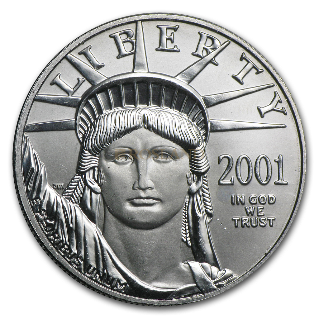 1 Unze Platinmünze American Eagle 2001