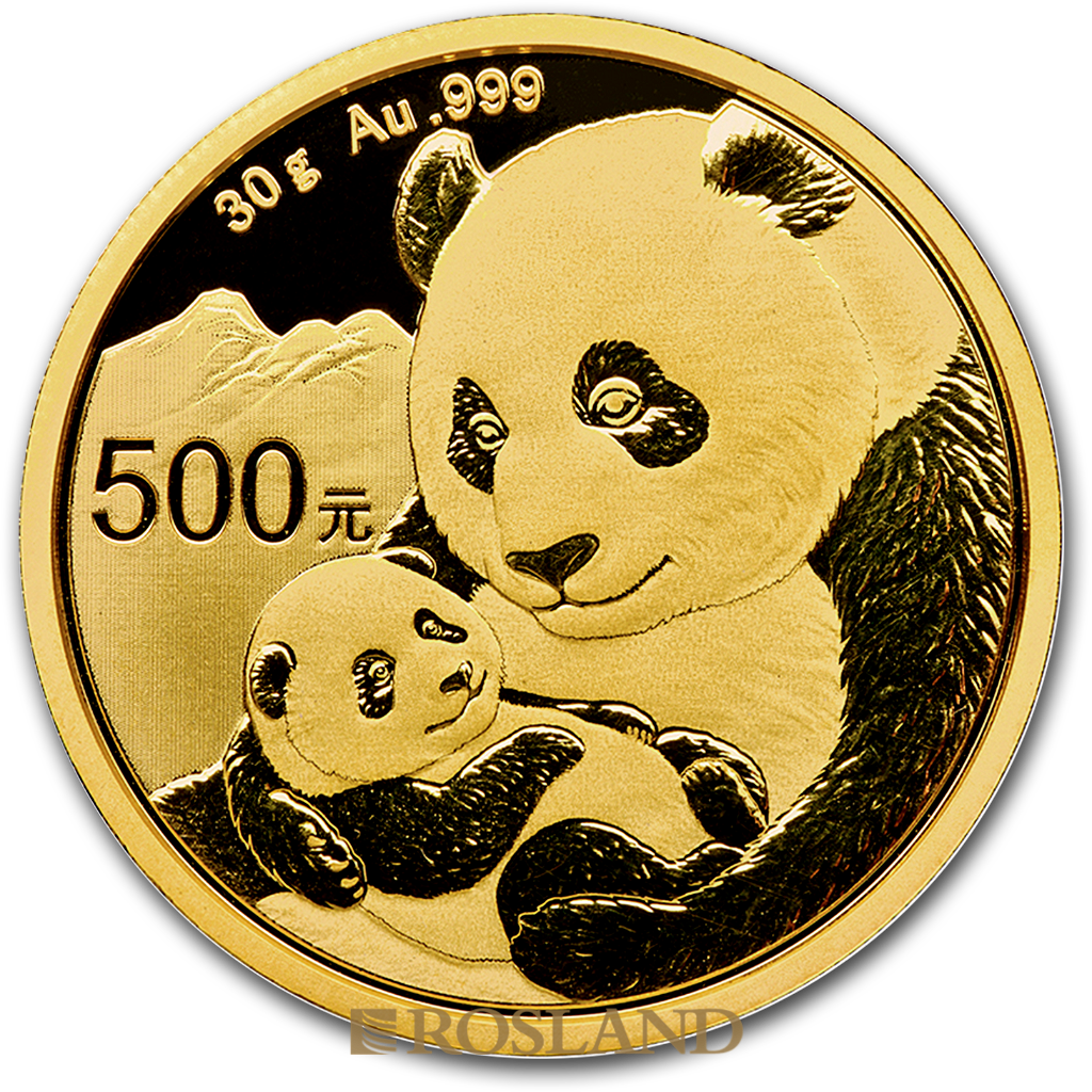 30 Gramm Goldmünze China Panda 2019 PCGS MS-70 First Strike