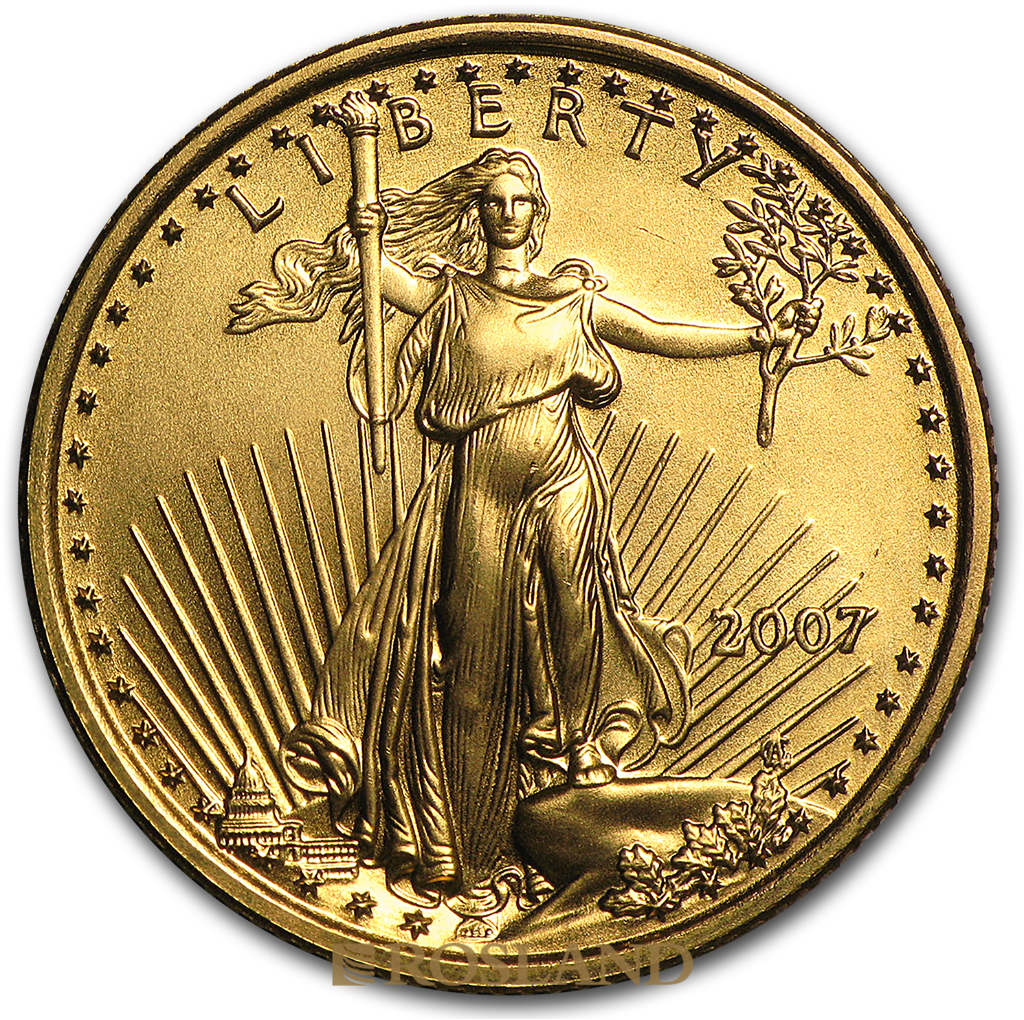 1/4 Unze Goldmünze American Eagle 2007