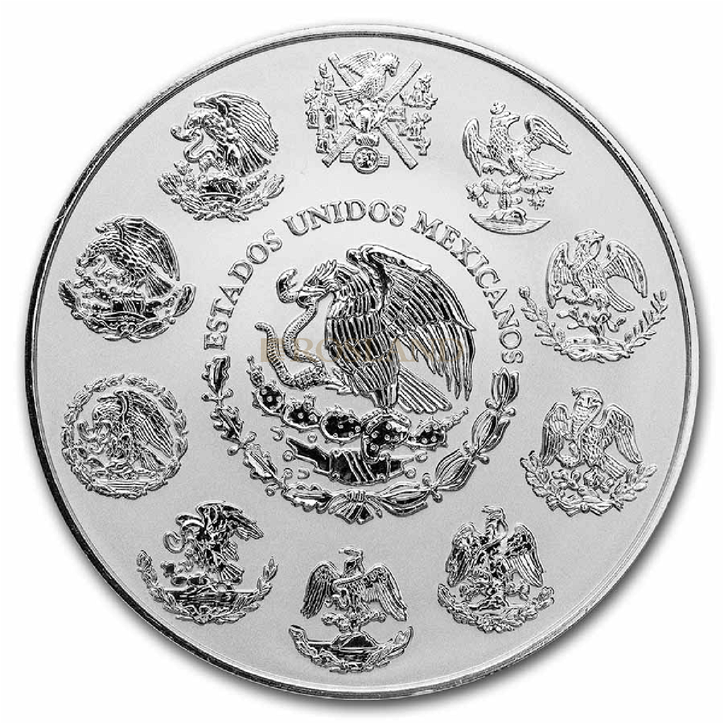 2 Unzen Silbermünze Mexican Libertad 2020 Reverse Proof