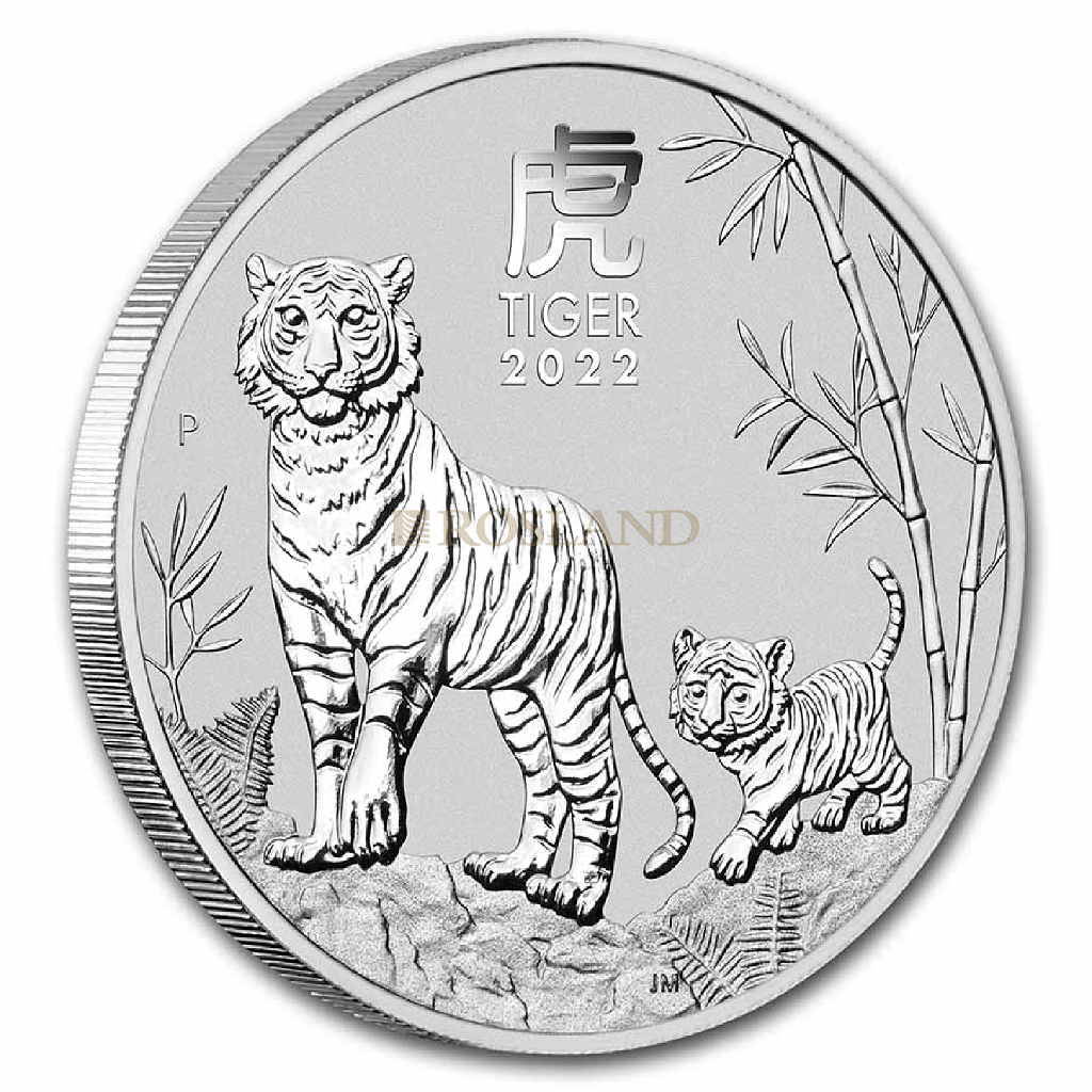 1 Unze Silbermünze Lunar 3 Tiger 2022