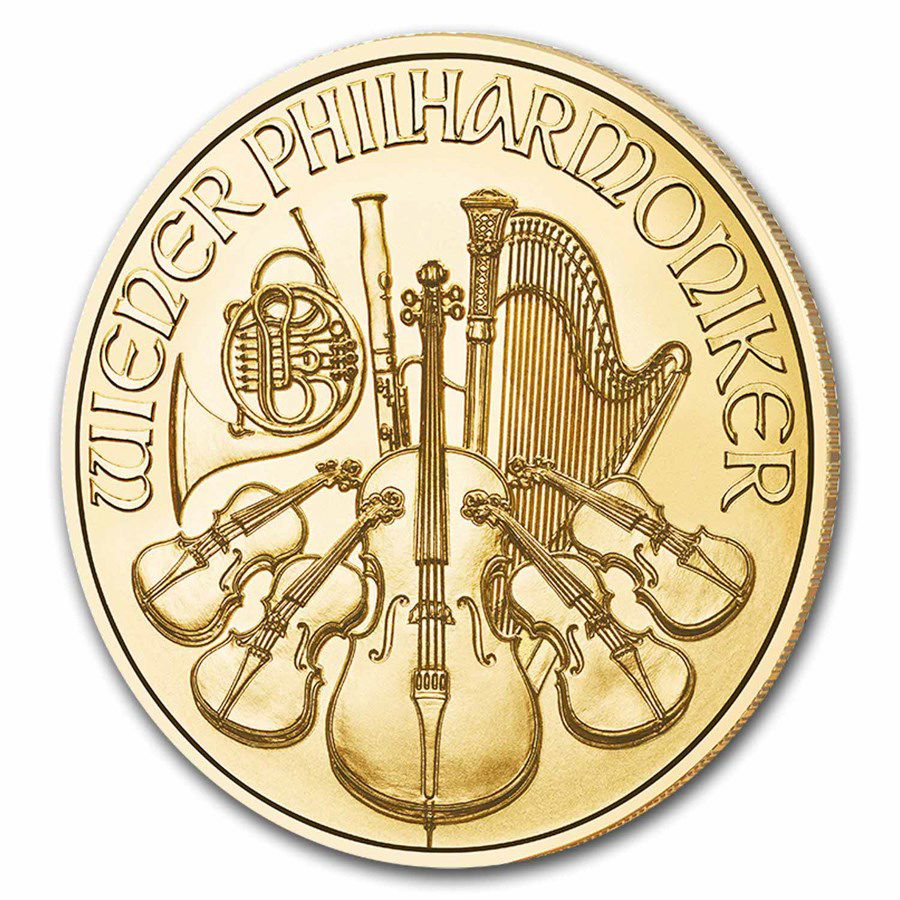 1/25 Unze Goldmünze Wiener Philharmoniker 2024