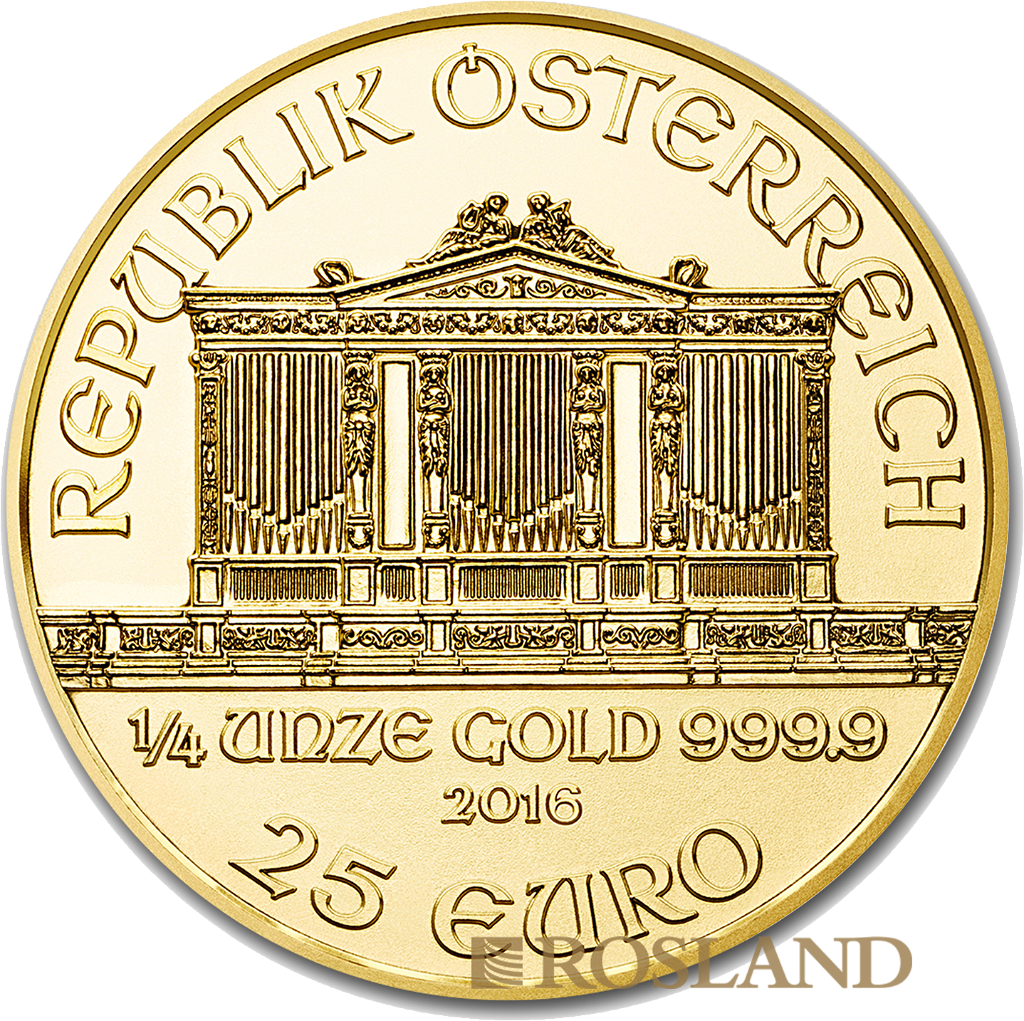 1/4 Unze Goldmünze Wiener Philharmoniker 2016