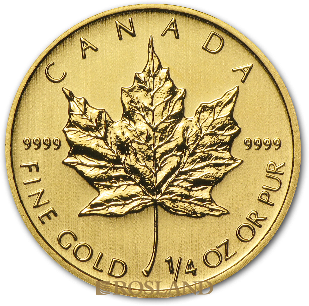 1/4 Unze Goldmünze Kanada Maple Leaf 2014