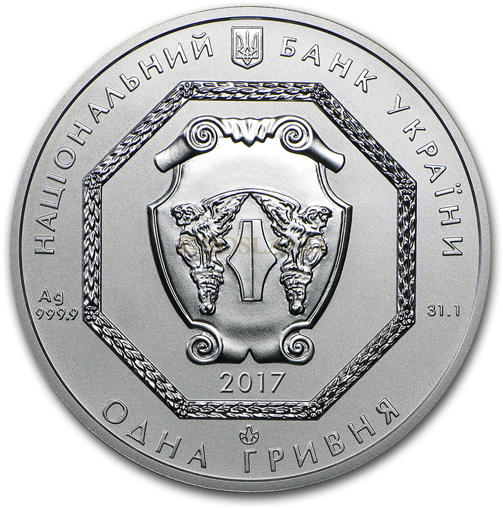 1 Unze Silbermünze Ukraine Erzengel Michael 2017