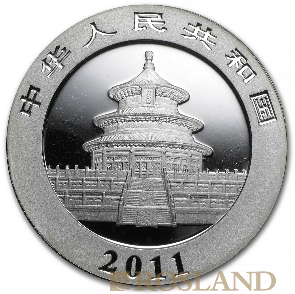 1 Unze Silbermünze China Panda 2011