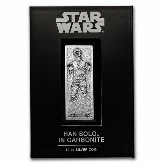 10 Unzen Silbermünze Star Wars™ 2023 Han Solo in Carbonite Baren