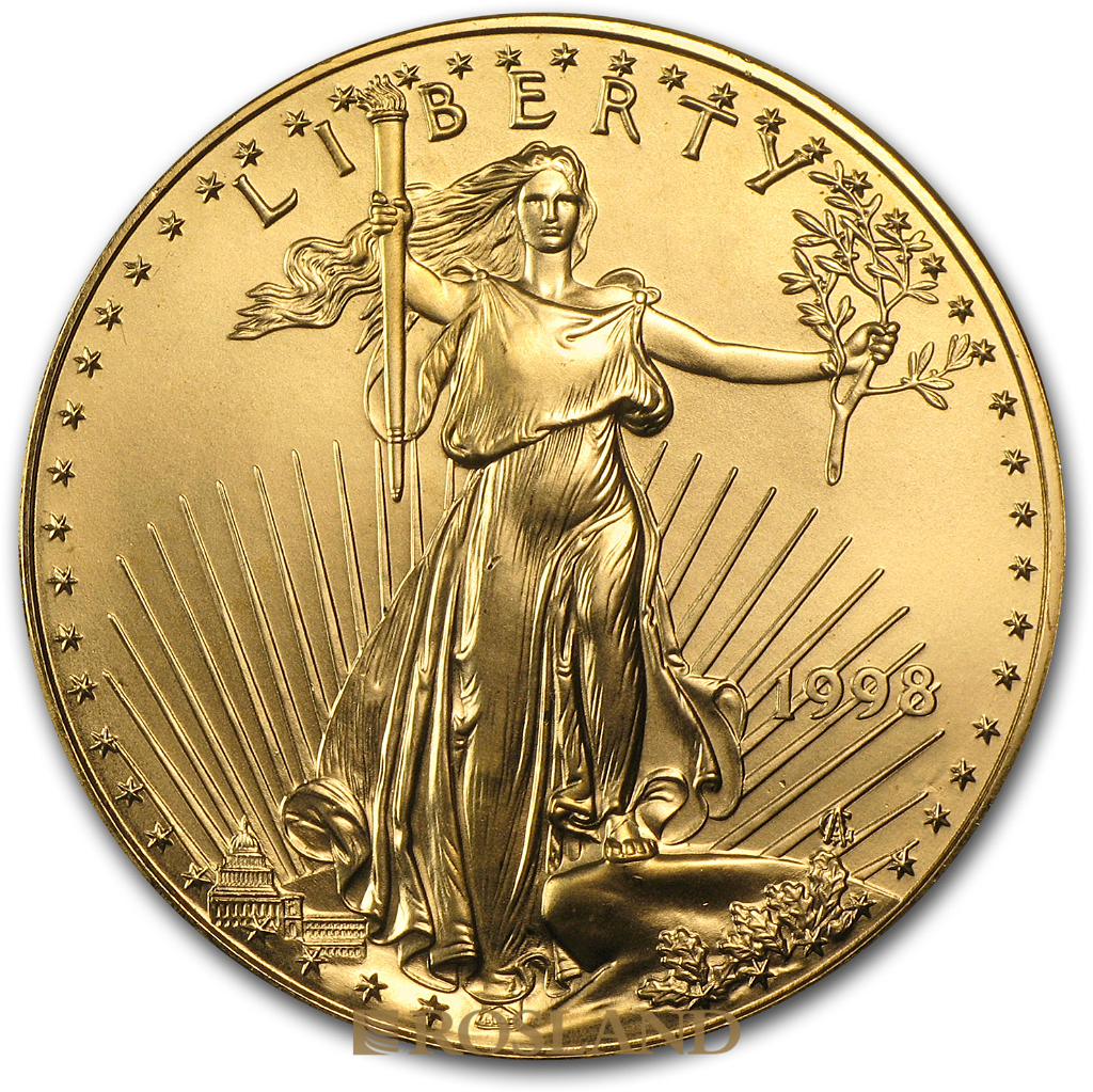 1 Unze Goldmünze American Eagle 1998