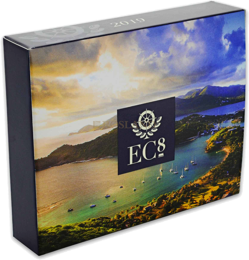 1 Unze Silbermünze EC8 Grenada Diving Paradise 2019 PP (Koloriert, Box)