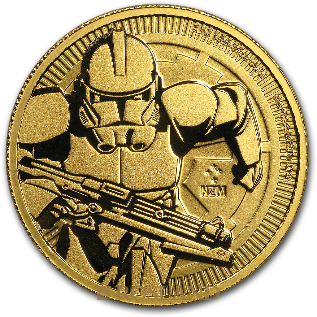 1 Unze Goldmünze Star Wars™ Clone Trooper 2019 PCGS MS-69