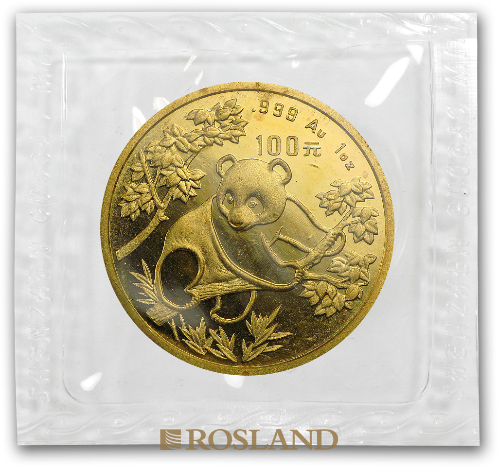 1 Unze Goldmünze China Panda 1992 (Großer Jahrgang)