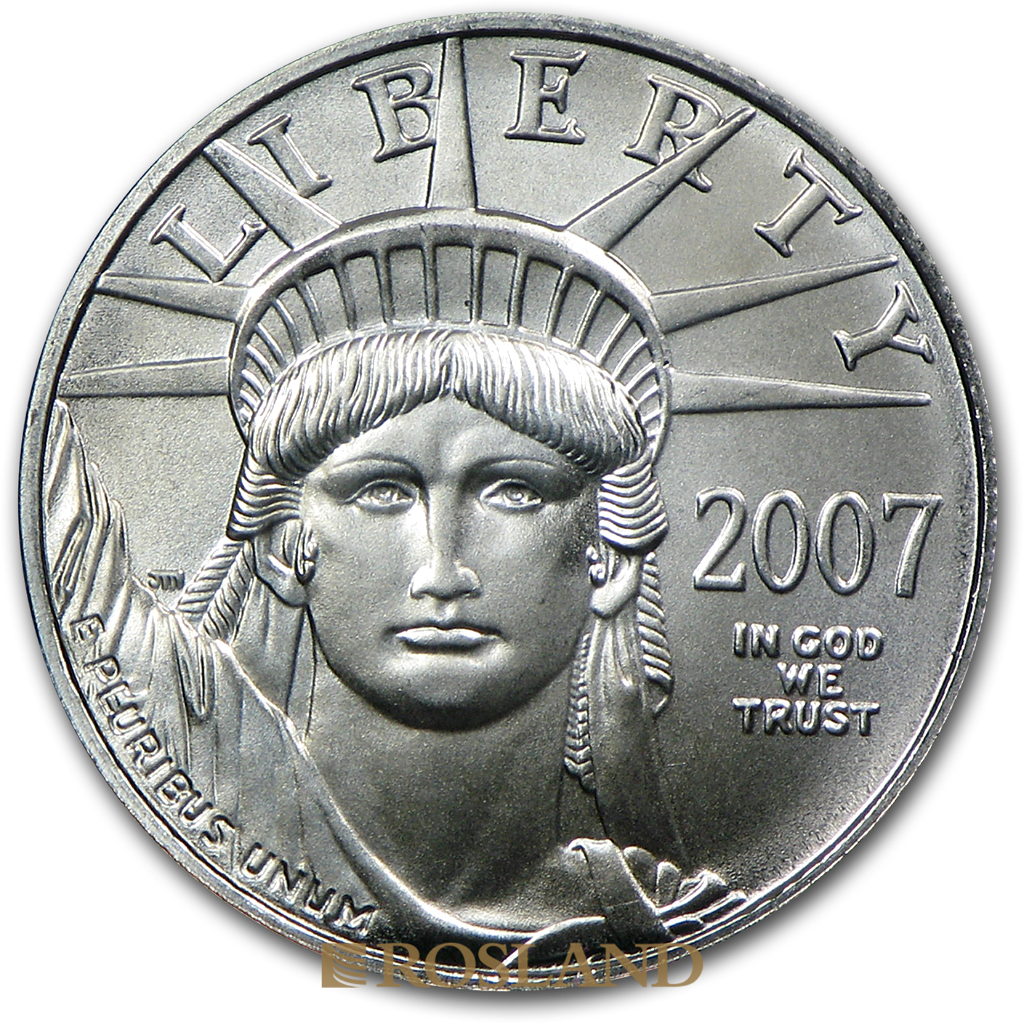 1/10 Unze Platinmünze American Eagle 2007
