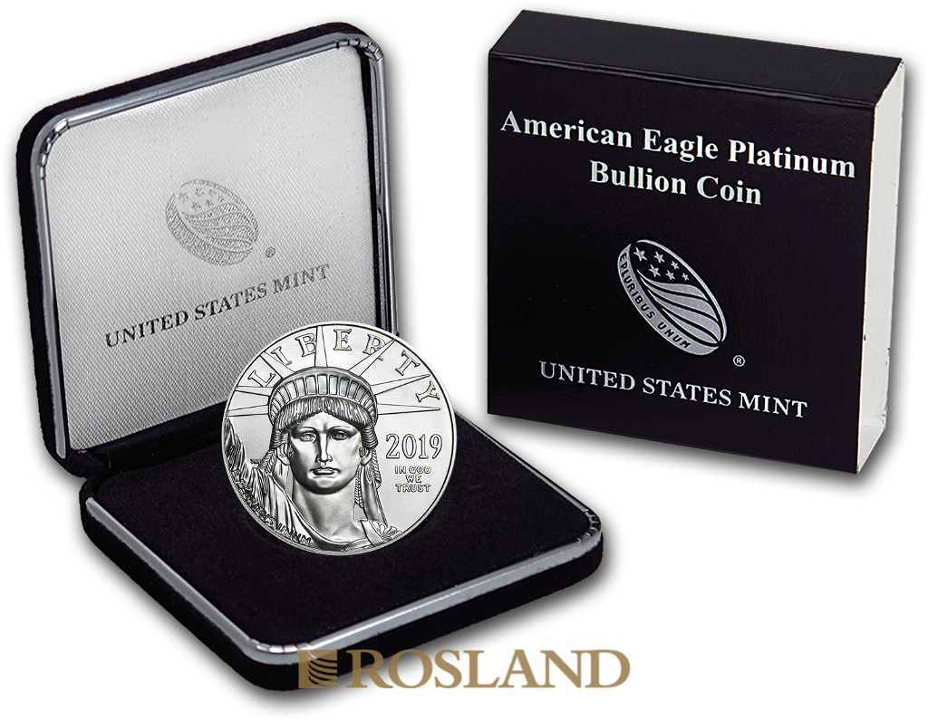 1 Unze Platinmünze American Eagle 2019 (Box)