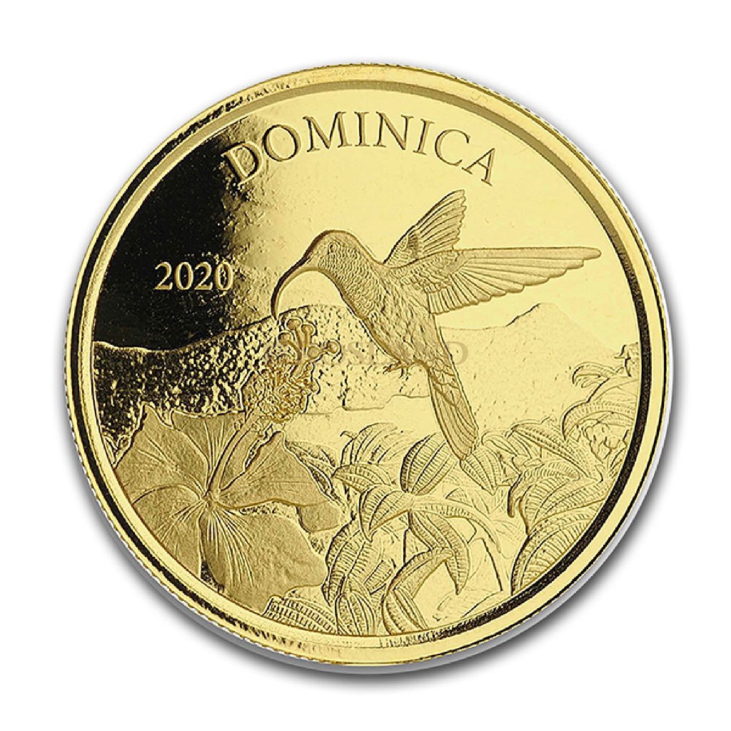 1 Unze Goldmünze EC8 Dominica Nature Isle 2020 (Blister, Zertifikat)