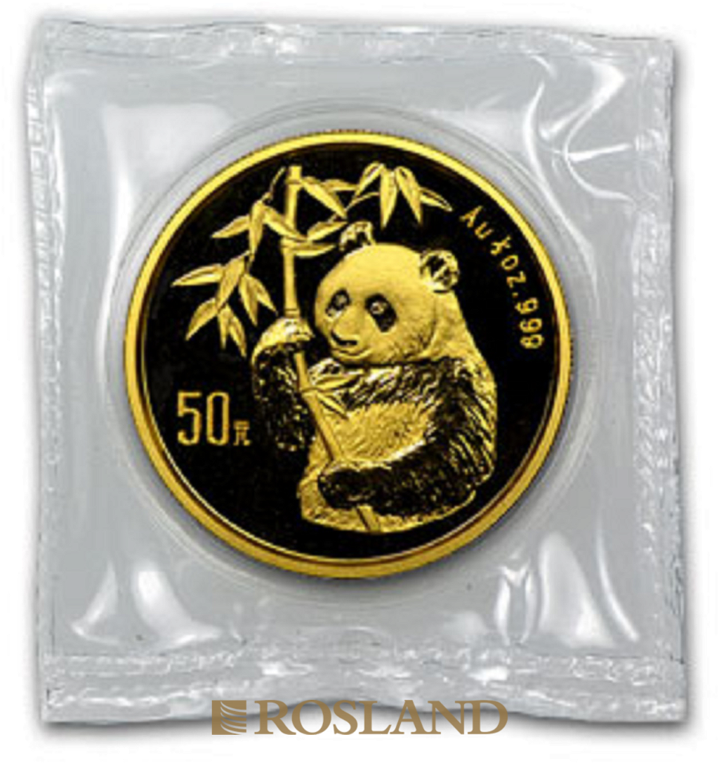 1/2 Unze Goldmünze China Panda 1995